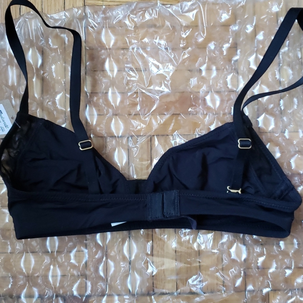 Nwt! Madewell Mesh-Trimmed Sammie Bralette - Picture 5 of 6